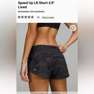 lululemon athletica Women's Dark Camo Athletic Shorts